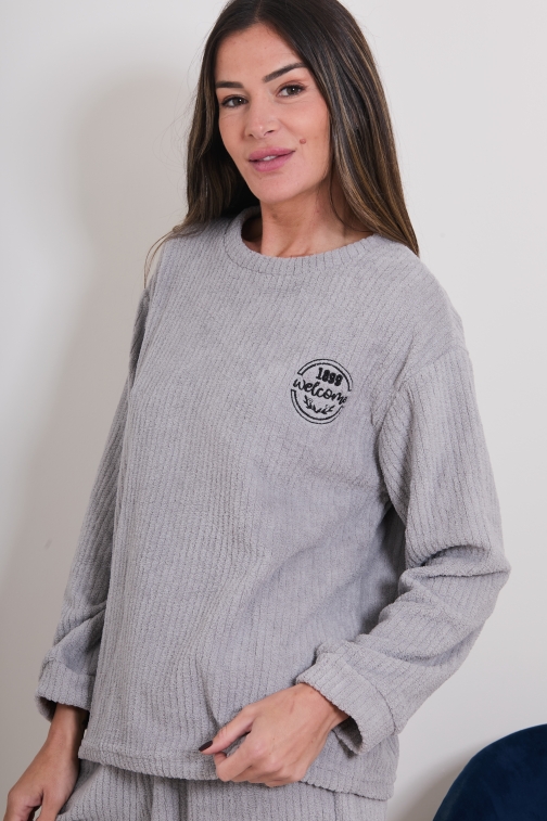 06431-siri Gris - Ensembles pyjama