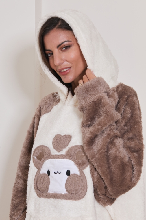 8142f-epinay Choco - Peignoir