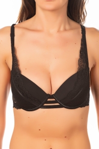 1196-lupu Preto - Conjunto de sutiã e tanga