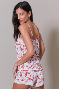 11275-dali White - Camisole / shorts set