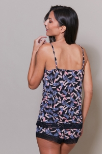 11275-dali Negro - Conjunto camisola / short