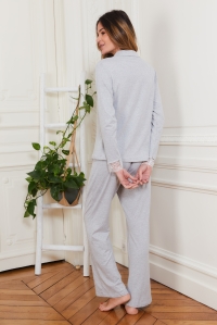 77007-virginie Gris - Ensembles pyjama
