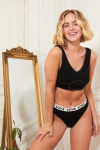 70106-jade-set Black - Bra / thong set