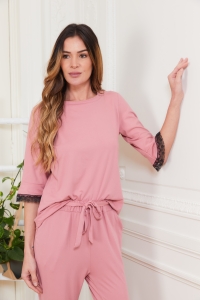 77009-stephanie Vieux_rose - Ensembles pyjama