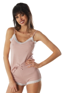 65011-lora Vieux_rose - Conjunto camisola / short 0