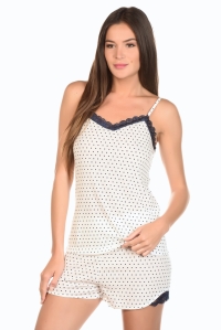 Dally Blue - Conjunto de camisola y pantal&oacute;n corto