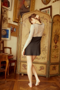 88105-polina Noir - Ensembles pyjama