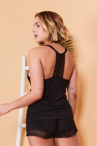 11071-gar Negro - Conjunto camisola / short