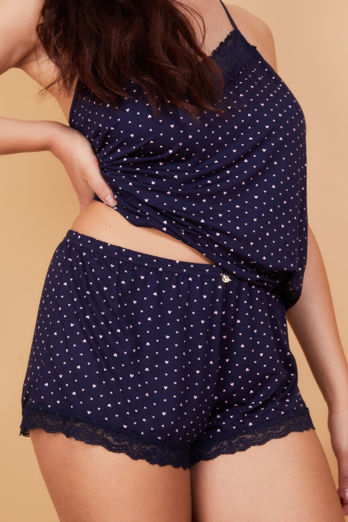 80078-biba-set Azul marino - Conjunto camisola / short