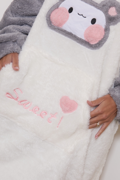 8142f-epinay Gris - Peignoir