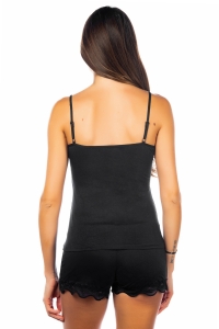 11089-dalo Negro - Conjunto camisola / short