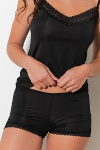 5721-lamas Preto - Conjunto camisola/calções