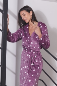 5220-nora Violet - Bathrobe