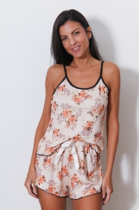 36001-haya Nude - Ensemble caraco / short