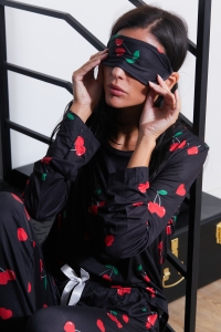 58180-agathe Preto - Conjuntos de pijama