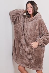 F2419-azalee Choco - Bathrobe