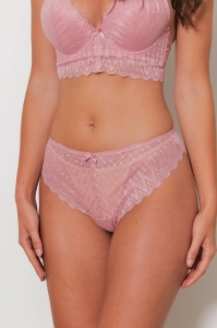 1819-charlo Vieux_rose - Bra and thong set