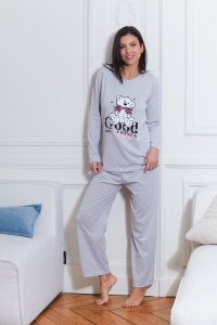 81477-koly Gris - Conjuntos de pijama