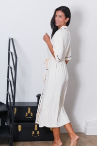 66651-lou Ecru - Bathrobe