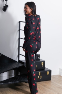 58180-agathe Preto - Conjuntos de pijama