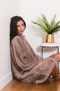 9124f-leeza Choco - Bathrobe