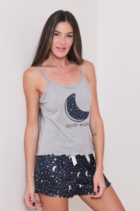 059006-foma Grey - Camisole / shorts set 0