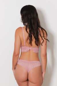 1819-charlo Vieux_rose - Ensemble soutien-gorge / tanga