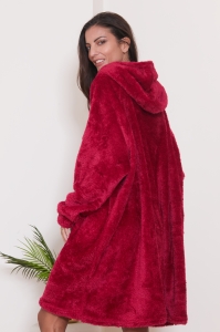 9124f-leeza Bordeaux - Bathrobe