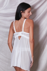 416237-fagol White - Nightie / G-string set