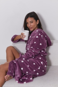 5220-nora Violet - Bathrobe