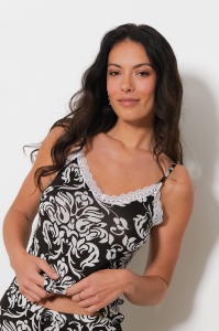 11091-calo Noir - Ensemble caraco / short