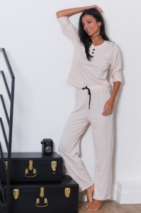 9908-louise Ecru - Ensembles pyjama 0