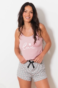 F422-bang Rosa - Conjunto de camisola y pantalón corto