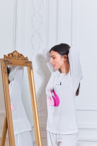 77411-mirjov Ecru - Conjuntos de pijamas