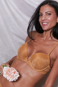 9381-sani Ocre - Conjunto soutien/calcinha