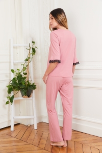 77009-stephanie Vieux_rose - Ensembles pyjama