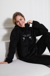 77124-angie Noir - Ensembles pyjama