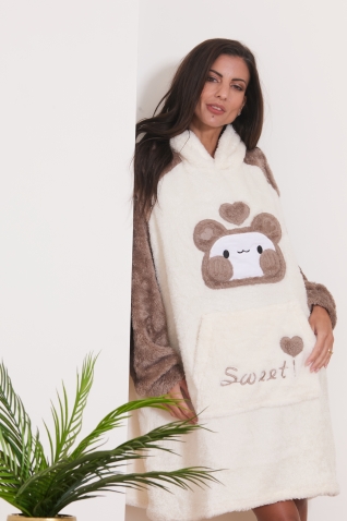 8142f-epinay Choco - Peignoir