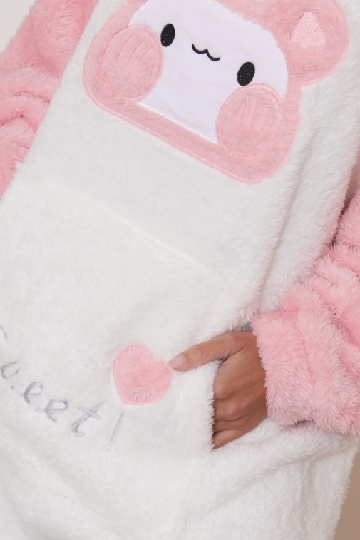 8142f-epinay Rose - Peignoir