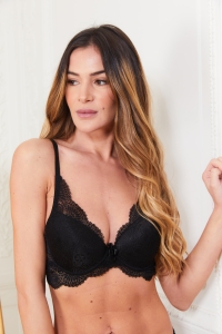 161614-lasa Noir - Ensemble soutien-gorge / tanga 1