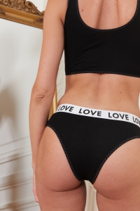 80106-emma-t Negro - Tanga