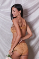 1839-inas Ocre - Ensemble soutien-gorge / culotte, image n° 8