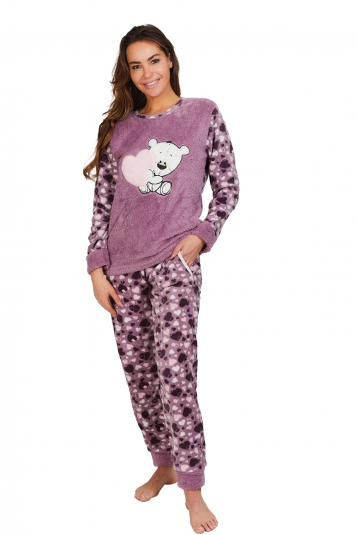 20006-coeur Parme - Ensembles pyjama