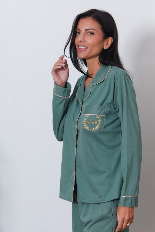 411-jeanne Green - Conjuntos de pijama