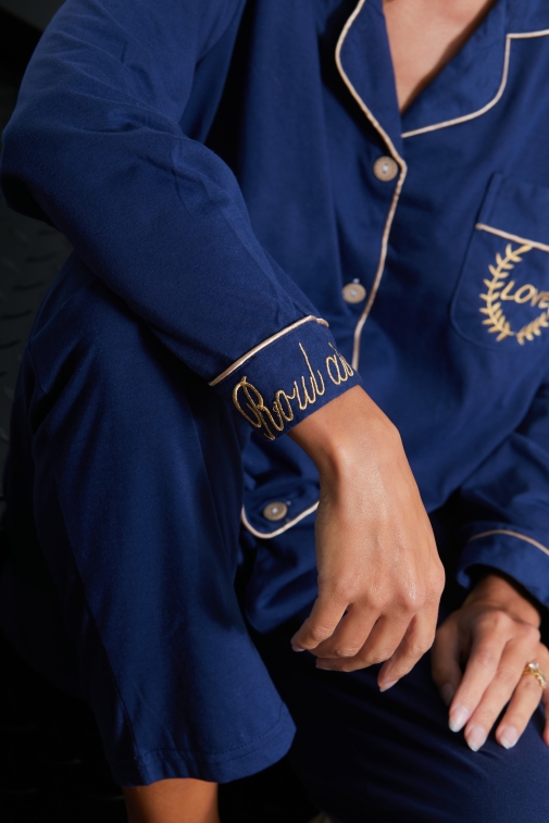 411-jeanne Marine - Conjuntos de pijama