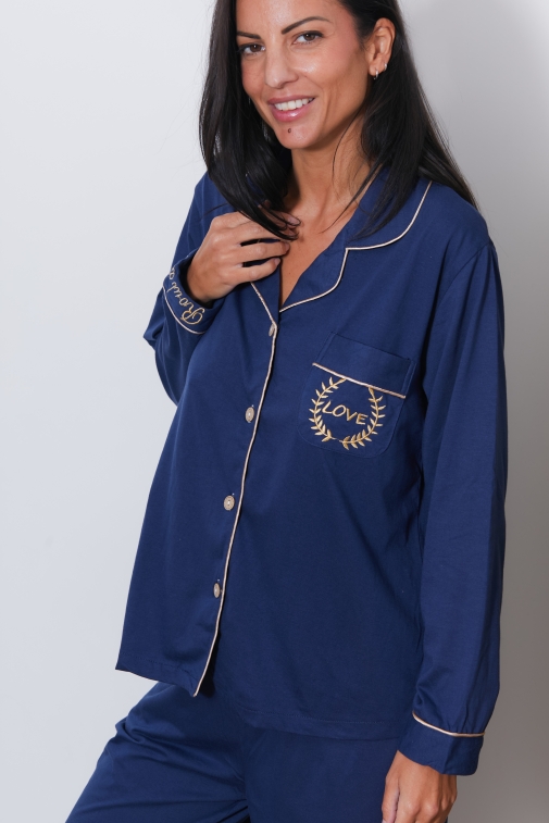 411-jeanne Marine - Pyjama sets