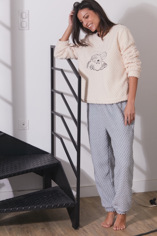 5306-qalo Azul - Conjuntos de pijama