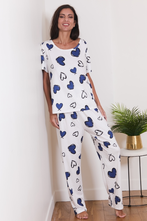 72039-loba Bleu - Ensembles pyjama