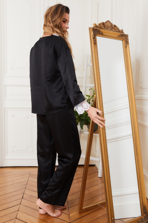 77011-amelie Noir - Ensembles pyjama