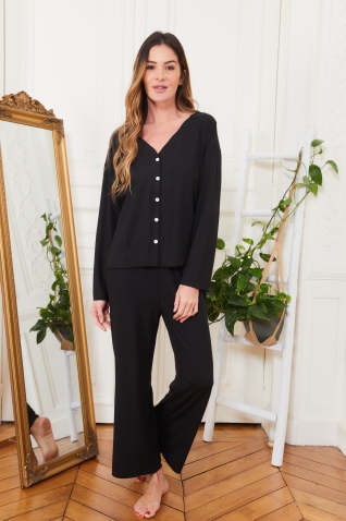 77016-elise Noir - Ensembles pyjama